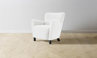 The Perry Chair - Performance Linen Weave Pure White