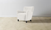 The Perry Chair - Performance Textured Tweed Snow