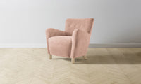 The Perry Chair - Performance Velvet Dusty Rose