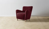 The Perry Chair - Performance Velvet Merlot