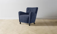 The Perry Chair - Performance Velvet Midnight