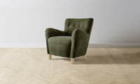 The Perry Chair - Performance Velvet Olive