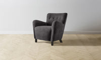 The Perry Chair - Performance Velvet Slate