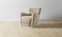 The Perry Chair - Performance Velvet Taupe