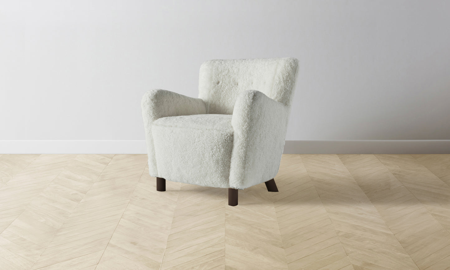 The Perry Chair - Shearling Ivory