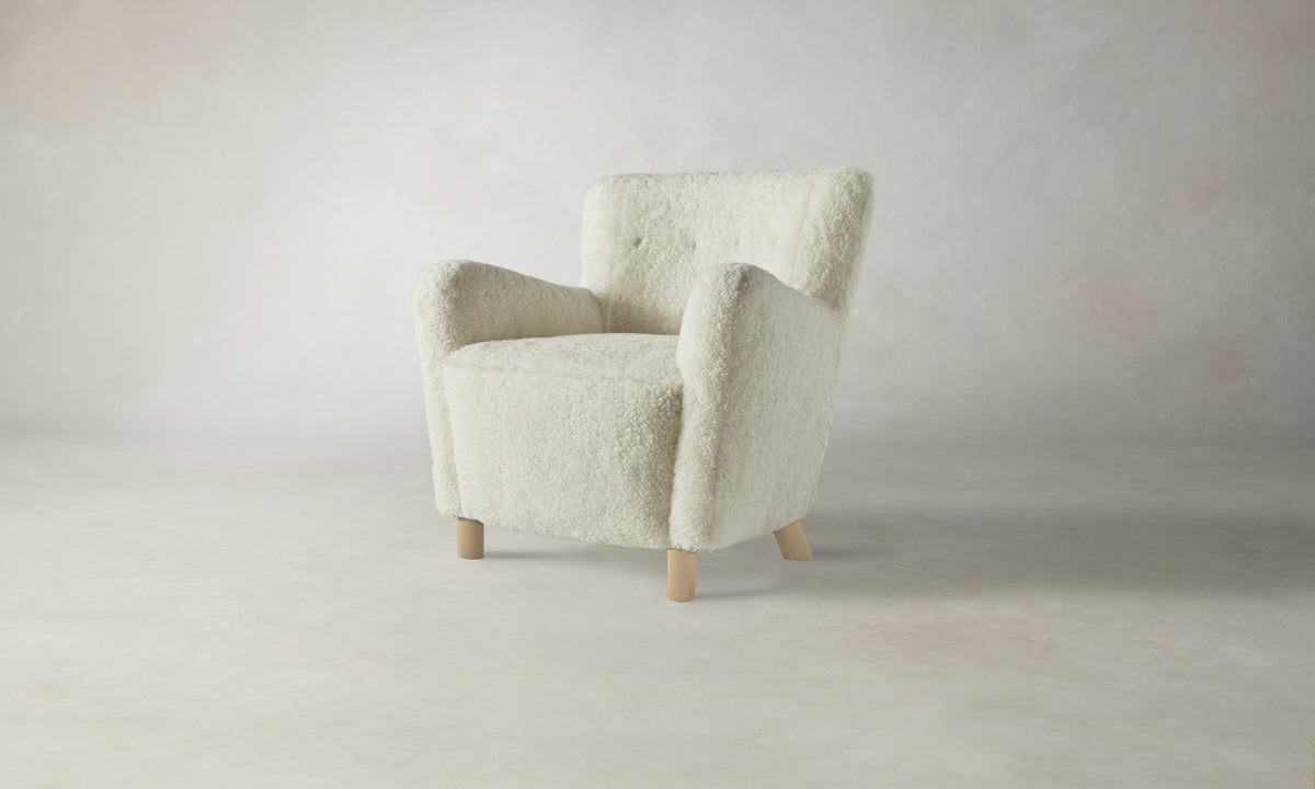 The Perry Chair - Shearling Ivory