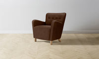 The Perry Chair - Tuscan Leather Bourbon