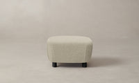 The Perry Ottoman - Belgian Linen Alder