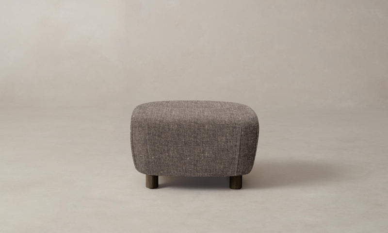The Perry Ottoman - Heritage Belgian Linen Carob