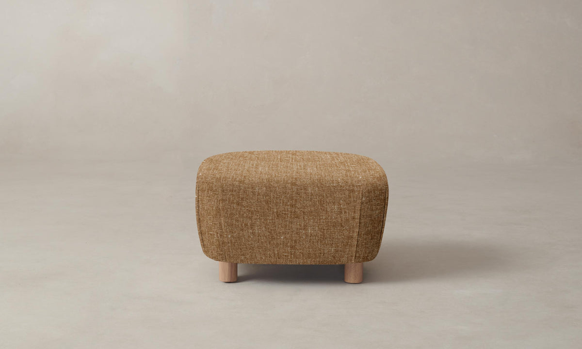 The Perry Ottoman - Heritage Belgian Linen Chai