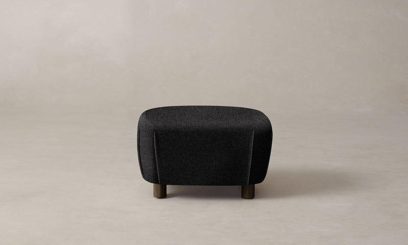 The Perry Ottoman - Italian Brushed Wool Pepper