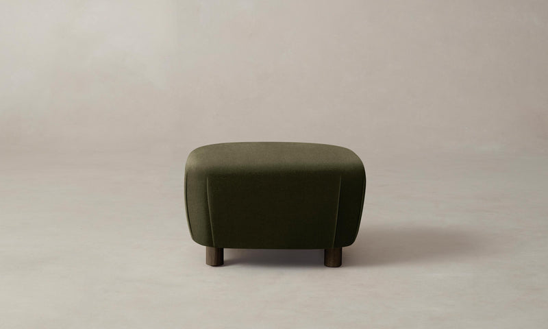 The Perry Ottoman - Mohair Moss