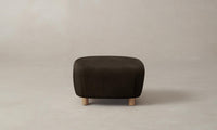 The Perry Ottoman - Nubuck Leather Espresso