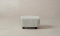 The Perry Ottoman - Performance Mélange Weave Flint