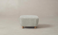 The Perry Ottoman - Performance Mélange Weave Flint