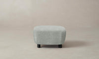 The Perry Ottoman - Performance Mélange Weave Seaglass