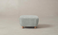 The Perry Ottoman - Performance Mélange Weave Seaglass