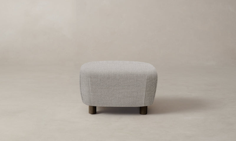 The Perry Ottoman - Performance Textural Weave Breeze