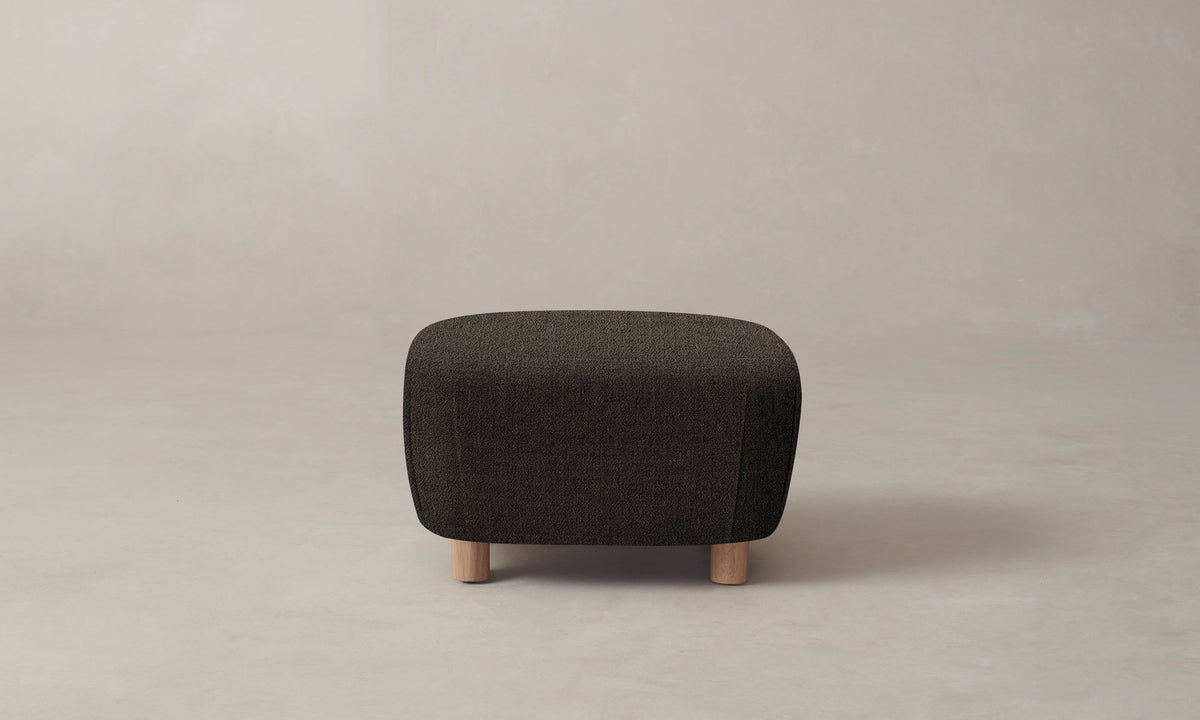 The Perry Ottoman - Performance Textural Weave Root