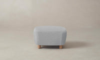 The Perry Ottoman - Performance Linen Weave Cloud