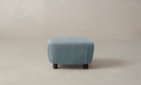 The Perry Ottoman - Performance Velvet Sky