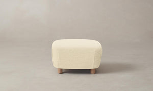 The Perry Ottoman - Performance Woven Chenille Desert