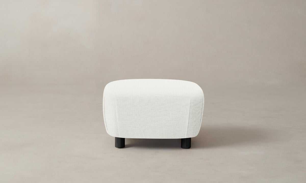 The Perry Ottoman - Performance Woven Chenille Lace