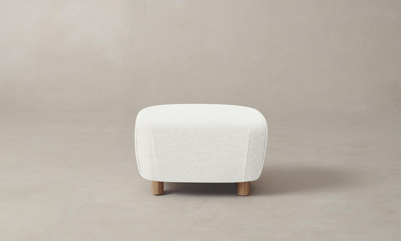 The Perry Ottoman - Performance Woven Chenille Lace