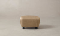 The Perry Ottoman - Tuscan Leather Camel