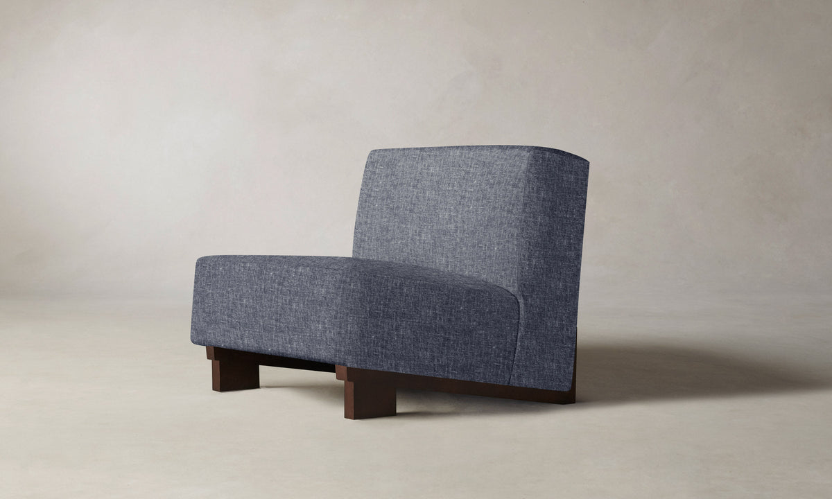 The Remsen Chair - Heritage Belgian Linen Lake