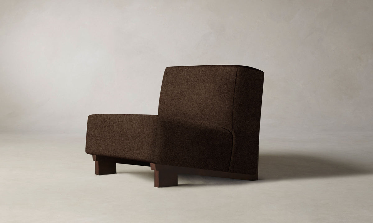 The Remsen Chair - Italian Brushed Wool Cocoa