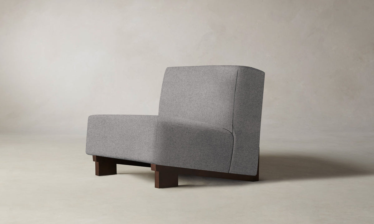 The Remsen Chair - Italian Brushed Wool Moon