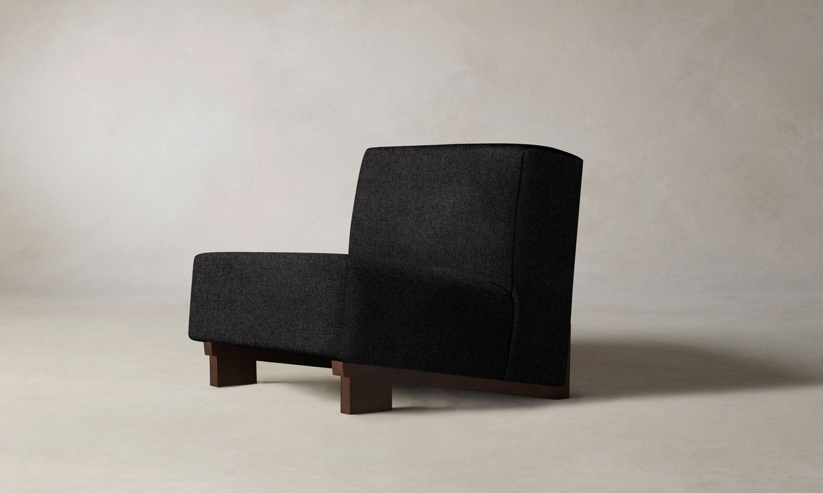 The Remsen Chair - Italian Brushed Wool Pepper
