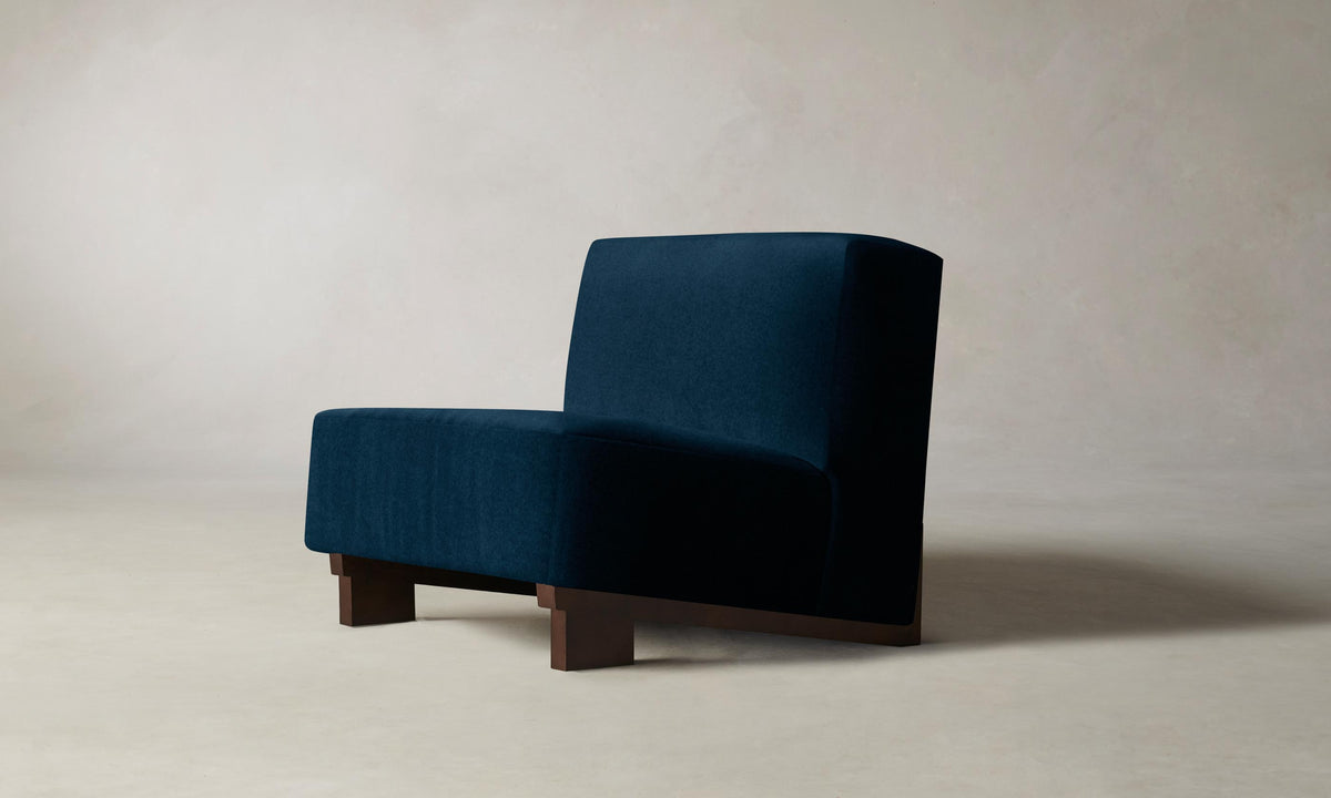 The Remsen Chair - Mohair Admiral