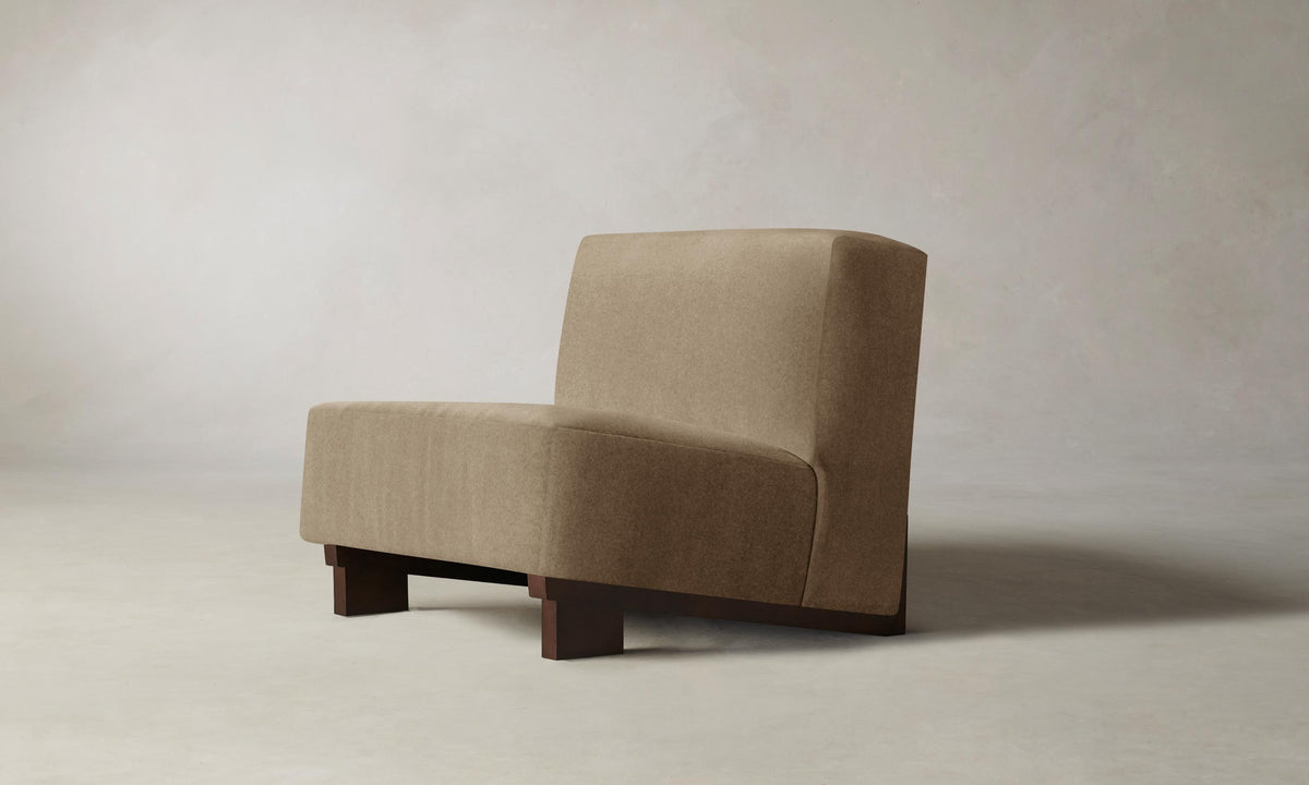 The Remsen Chair - Mohair Almond