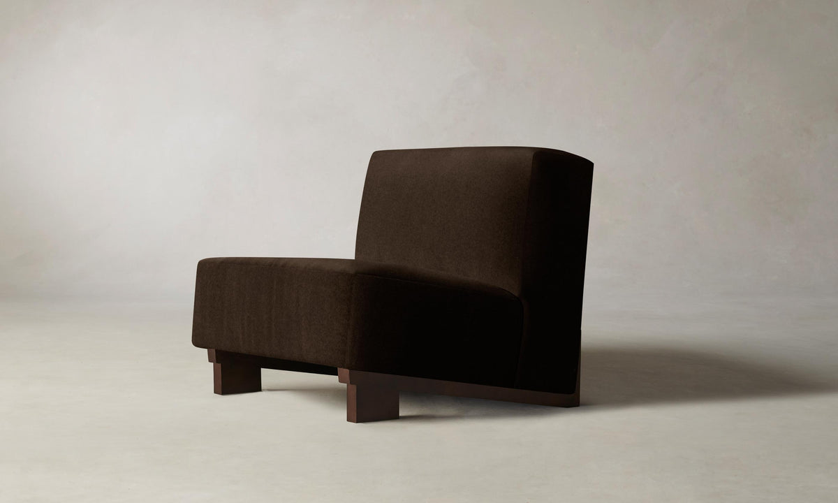 The Remsen Chair - Mohair Chocolate
