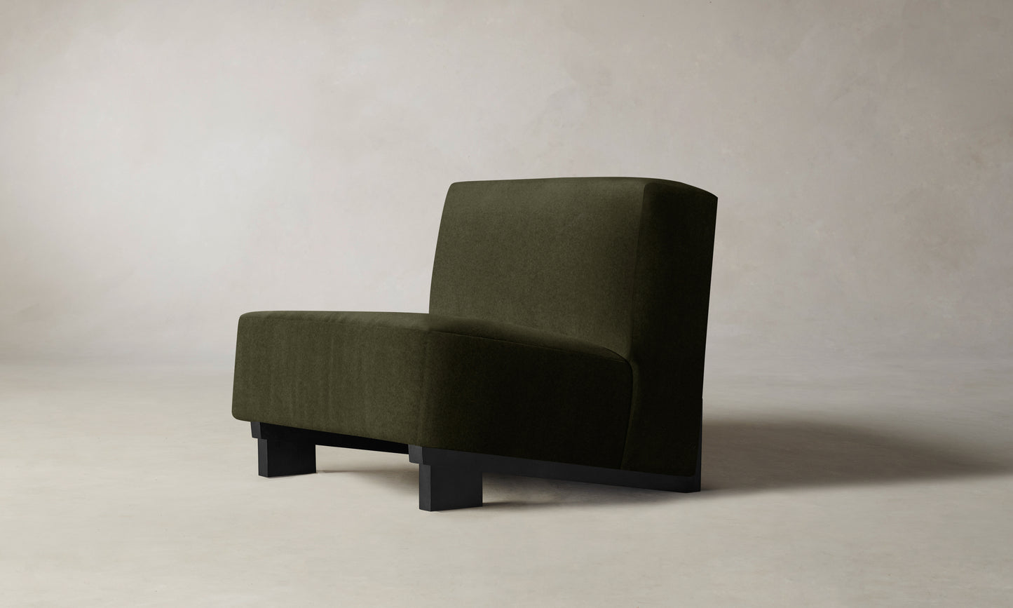 The Remsen Chair - Mohair Moss