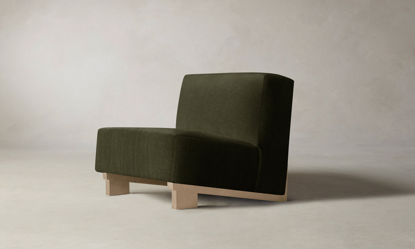 The Remsen Chair - Mohair Moss