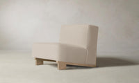 The Remsen Chair - Pebbled Leather Stone