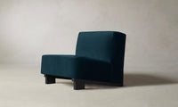 The Remsen Chair - Performance Velvet Lagoon