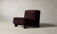 The Remsen Chair - Performance Velvet Merlot