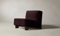 The Remsen Chair - Performance Velvet Merlot