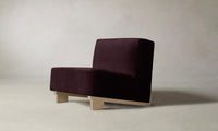 The Remsen Chair - Performance Velvet Merlot