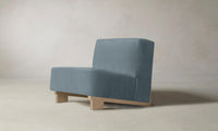 The Remsen Chair - Performance Velvet Sky