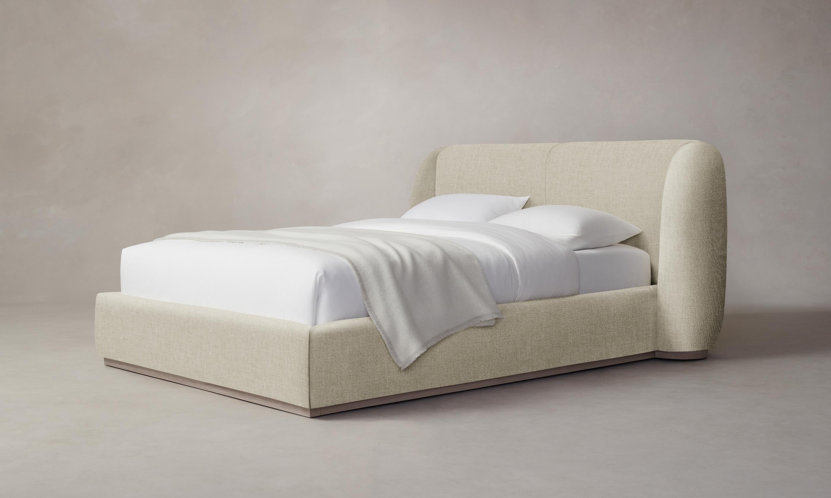The Smith Bed - Heritage Belgian Linen Alder – Maiden Home