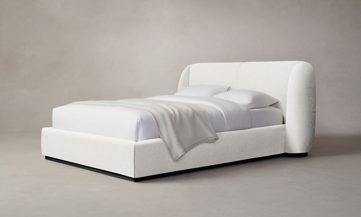 The Smith Bed - Belgian Linen Egret