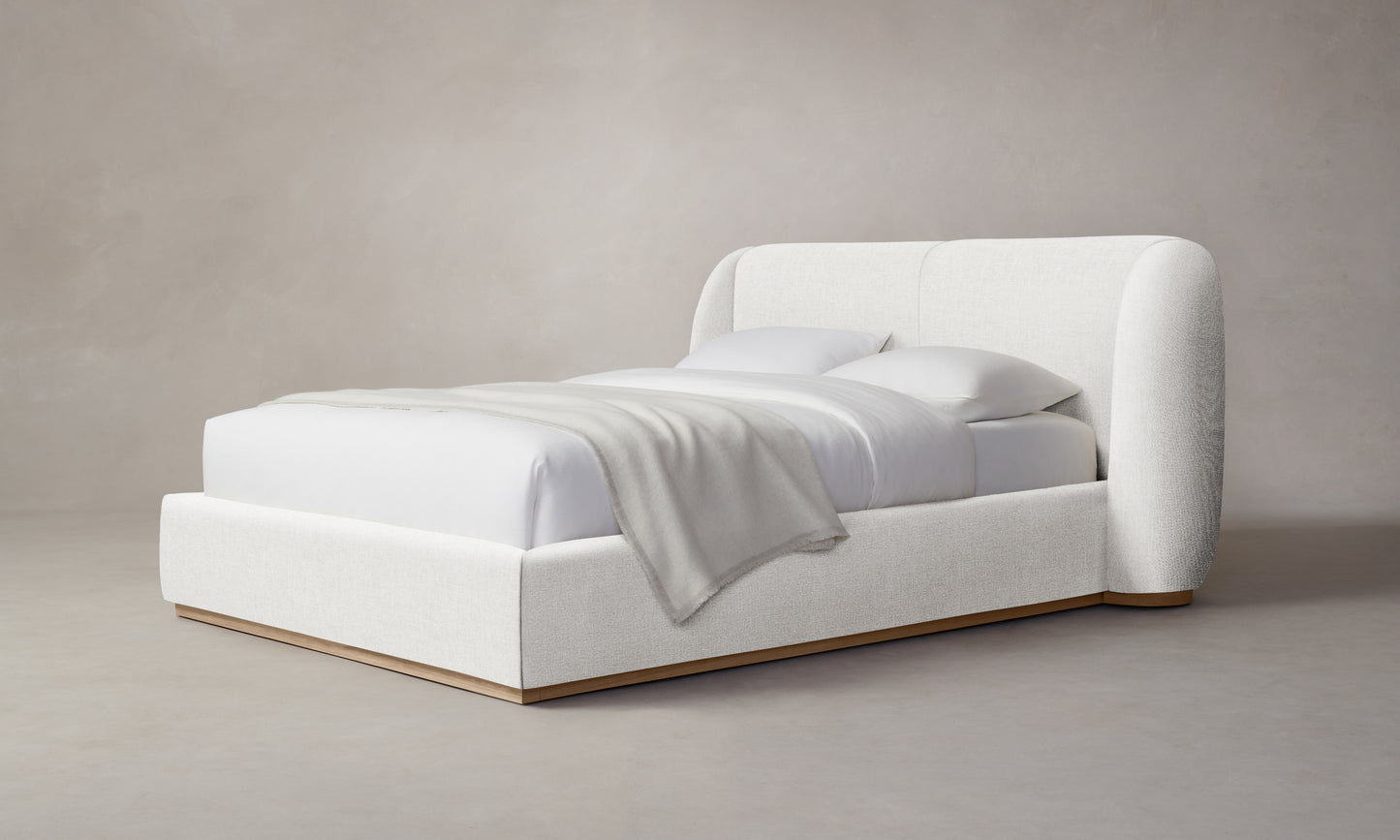 The Smith Bed - Belgian Linen Egret