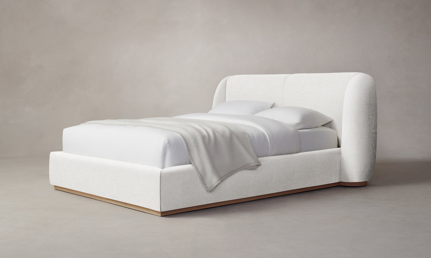 The Smith Bed - Belgian Linen Egret