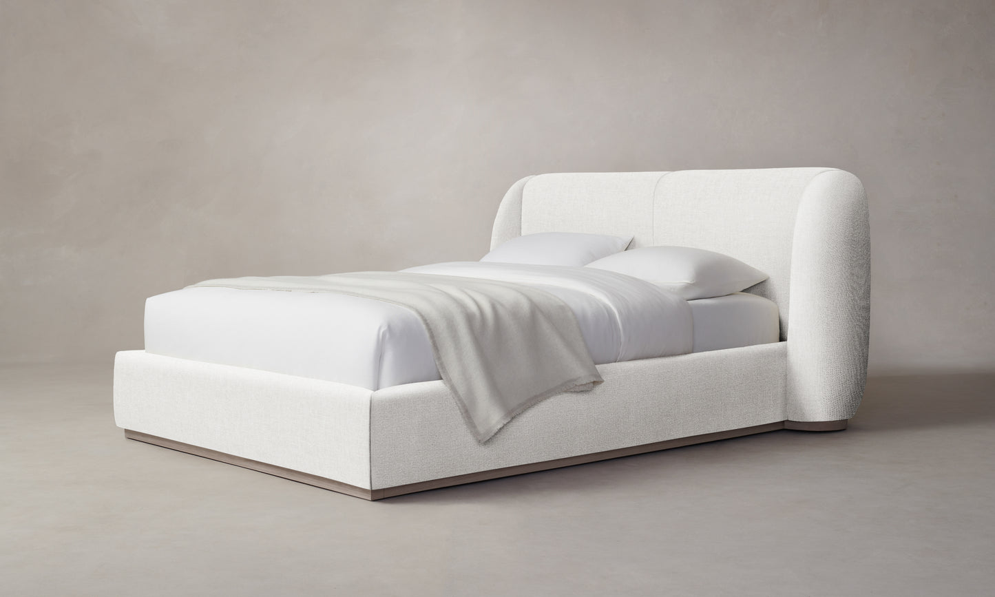 The Smith Bed - Belgian Linen Egret