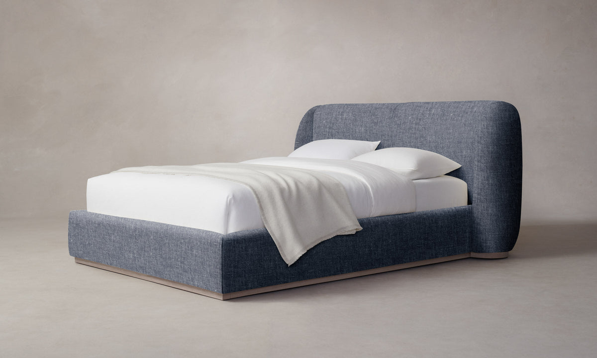 The Smith Bed - Heritage Belgian Linen Lake